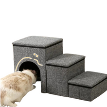 Folding 3-Step Pet Stairs for Dogs and Cats