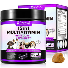 15 in 1 Multivitamin 150 Chews for Dogs Hip Joint Skin Gut Heart Support