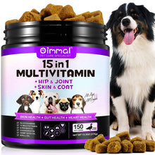 15 in 1 Multivitamin 150 Chews for Dogs Hip Joint Skin Gut Heart Support