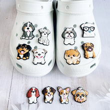 dog charms used in a white crocs