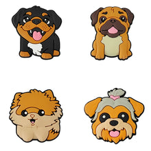 four variety of dog crocs charm