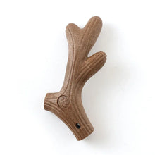 antler shaped chew toy on a white background