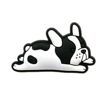 black and white dog crocs jibbitz