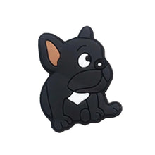 black dog crocs charm