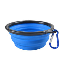 blue water container on a white background