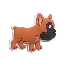 brown dog crocs charm