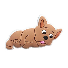 brown dog crocs charm