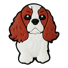beagle crocs jibbitz on a white background