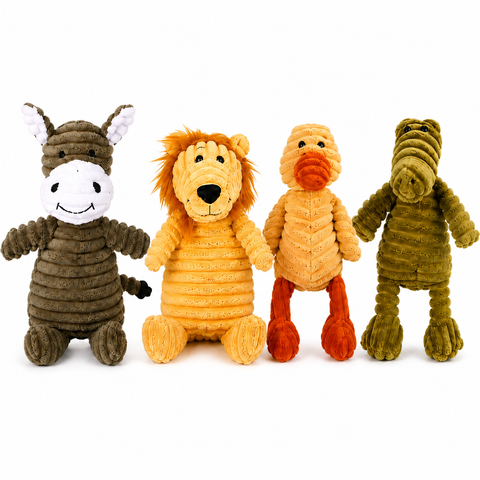 Animal Inspired Plush Dog Toys