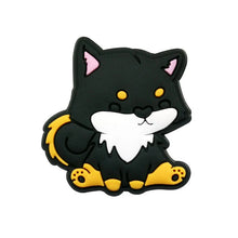 black pet crocs charm