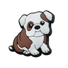 dog jibbitz on a white background
