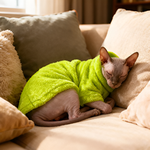 Warm Sphynx Cat Turtleneck Coat