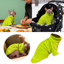 Warm Sphynx Cat Turtleneck Coat