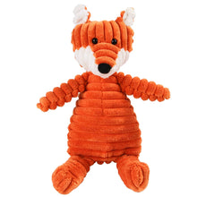 fox plush toy on a white background