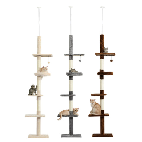 Adjustable Floor-to-Ceiling Cat Tree