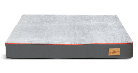 Large Gray Orthopedic Dog Bed