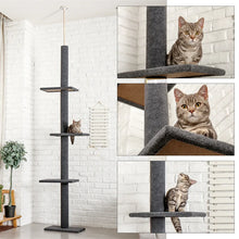 Floor-to-Ceiling Cat Tree Condo with Scratching Post