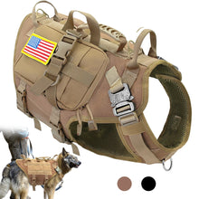 No Pull Military Pet Harness With Pouches