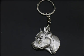Popular Embossed Bull Terrier Necklace and Keychain