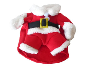 Winter Christmas Santa Outfit for Pets