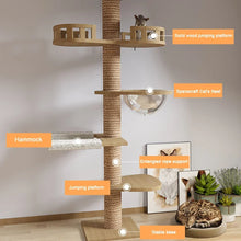 cat tower with part names