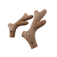 reindeer horn chew toy on a white background