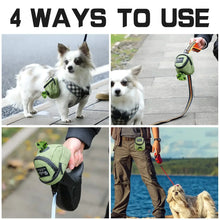 Portable Dog Treat Bag with Poop Bag Dispenser
