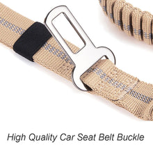 Heavy Duty Tactical Bungee Dog Leash with Seatbelt