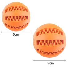 Interactive Dog Ball Toy for Small Dogs – Rubber Chew & Tooth Cleaning Food Ball