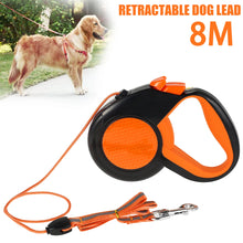 8M Retractable Dog Lead with Reflective Tape