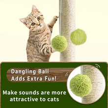 Cute Green Leaves Cat Scratching Post with Sisal Rope