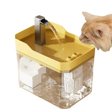 Auto-Filtering Transparent Cat Water Fountain with USB Pump