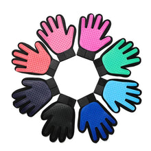 Silicone Pet Grooming Gloves for Cats & Dogs Hair Removal