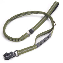 Heavy Duty Tactical Bungee Dog Leash with Seatbelt