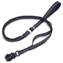 Heavy Duty Tactical Bungee Dog Leash with Seatbelt