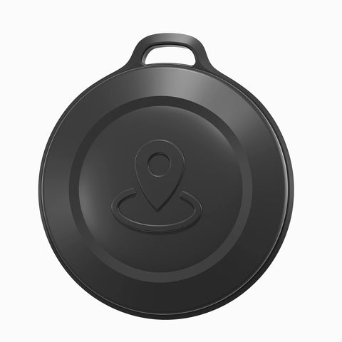 black GPS tracker on white background