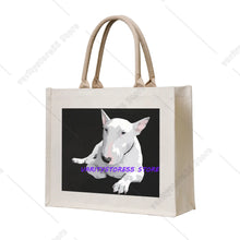 Staffy Print Large Capacity Tote Bag