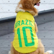 Brazil Football Dog Costume Vest