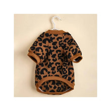 Leopard Print Winter Sweater for Dogs