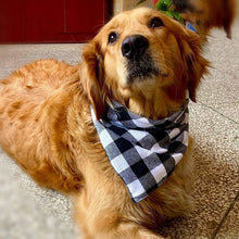 Cotton Plaid Washable Pet Scarf Bandana