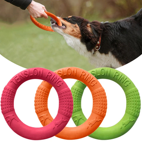 Interactive Dog Pull Ring Toy for Training & Biting Resistance