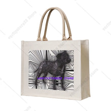 Staffy Print Large Capacity Tote Bag