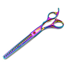 Colorful Dog Curved Thinning Shears