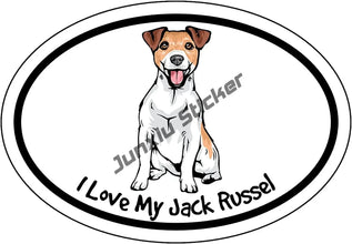 Jack Russel Vinyl Decal Dog Stickers