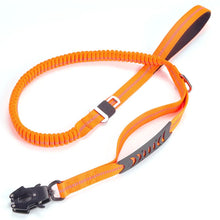 Heavy Duty Tactical Bungee Dog Leash with Seatbelt