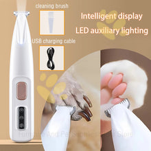 Dog Paw Trimmer with LED Light & Waterproof Design – 18mm Blade Grooming Clippers