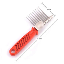 Pet Dematting Comb for Cats and Dogs Long Hair Fur Rake