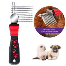 Dematting Fur Rake Comb for Dogs and Cats