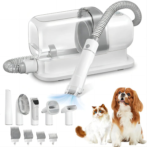 Pet Grooming Kit with Low-Noise Vacuum