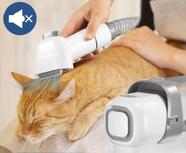 Pet Grooming Kit with Low-Noise Vacuum